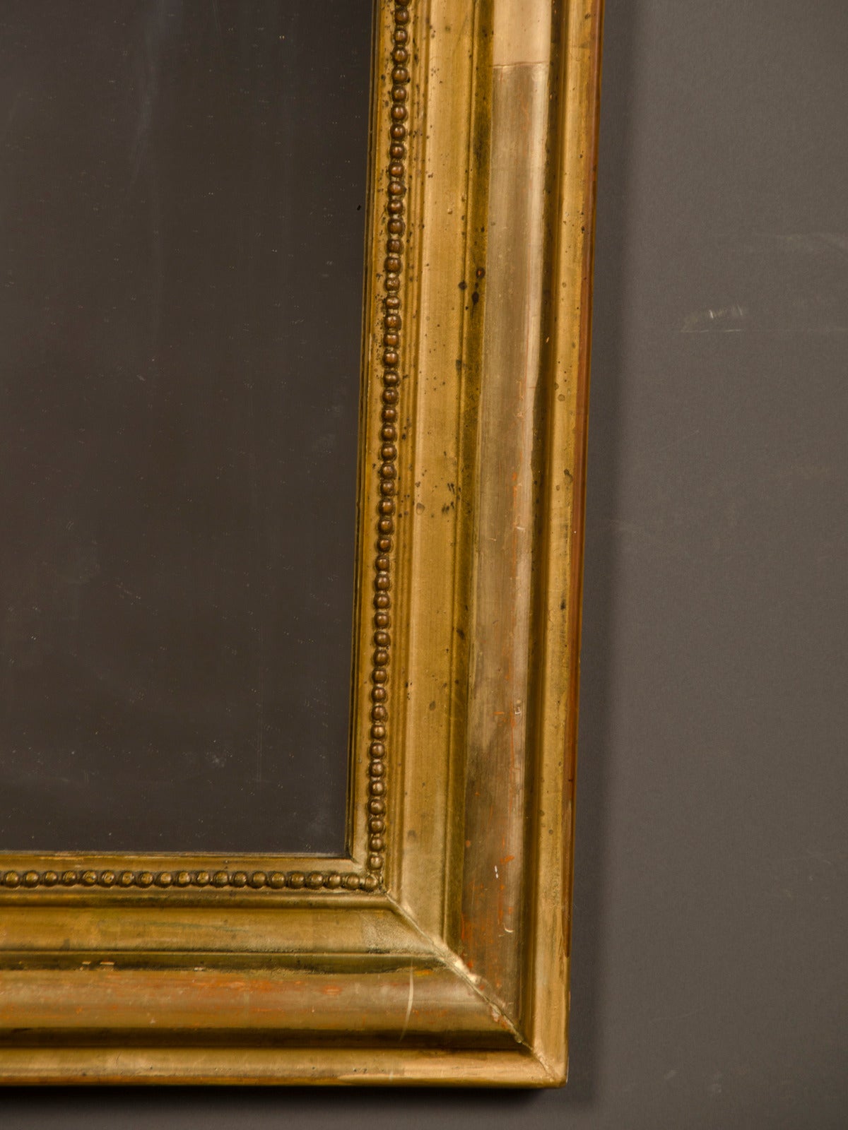 Louis Philippe Style Gold Leaf Frame Mirror, France circa 1895 (33