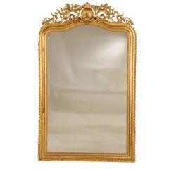 Grand Louis Philippe style gold leaf frame from France c. 1880