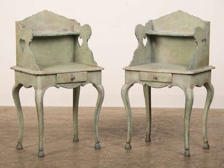 Receive our new selections direct from 1stdibs by email each week. Please click Follow Dealer below and see them first!

This pair of charming antique Italian tables possess a number of attributes that continues to make them extremely desirable