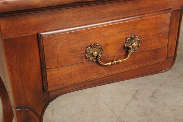 Louis XV style cherrywood writing table from France c. 1800