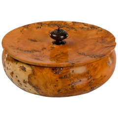 Vintage English Burl Walnut Bowl