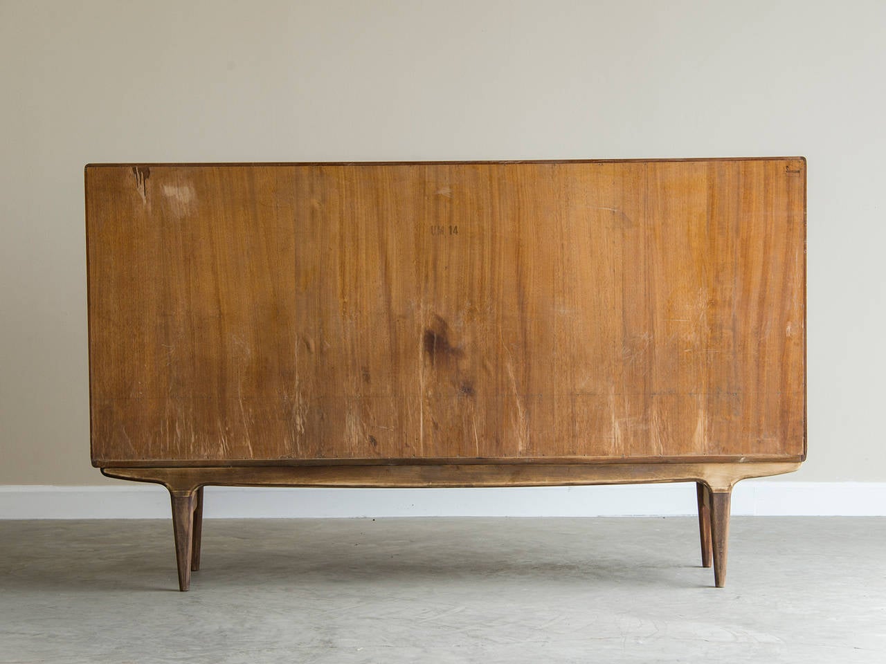 Tall Vintage Danish Mid-Century Modern Scandinavian Teak Buffet, circa 1960 3