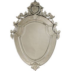 Antique Venetian mirror from Italy c. 1900