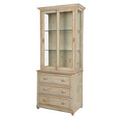 Antique Painted display cabinet from France c. 1890