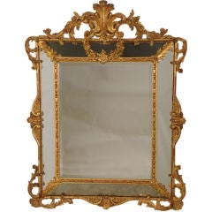 Antique Ravishing pareclose gold leaf mirror from France c. 1875