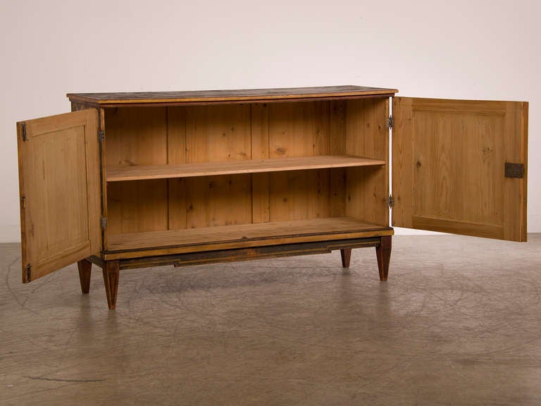 19th Century Pair of Antique Italian Buffet Credenza Each with Two Doors Italy circa 1860