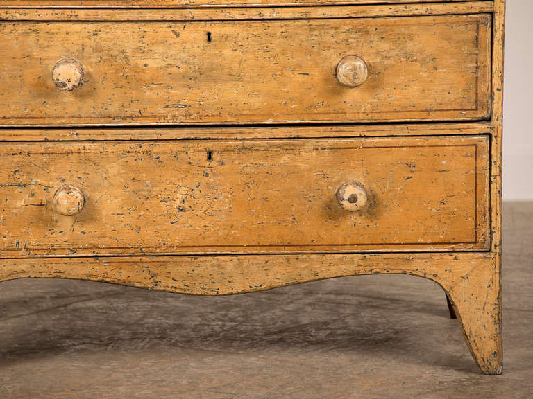 Antique English George III Period Painted Chest of Drawers, circa 1830 3