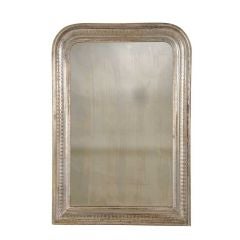 Louis Philippe style silver gilded mirror from France c.1890