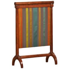Antique French Directoire Empire Walnut Fireplace Screen circa 1795 5