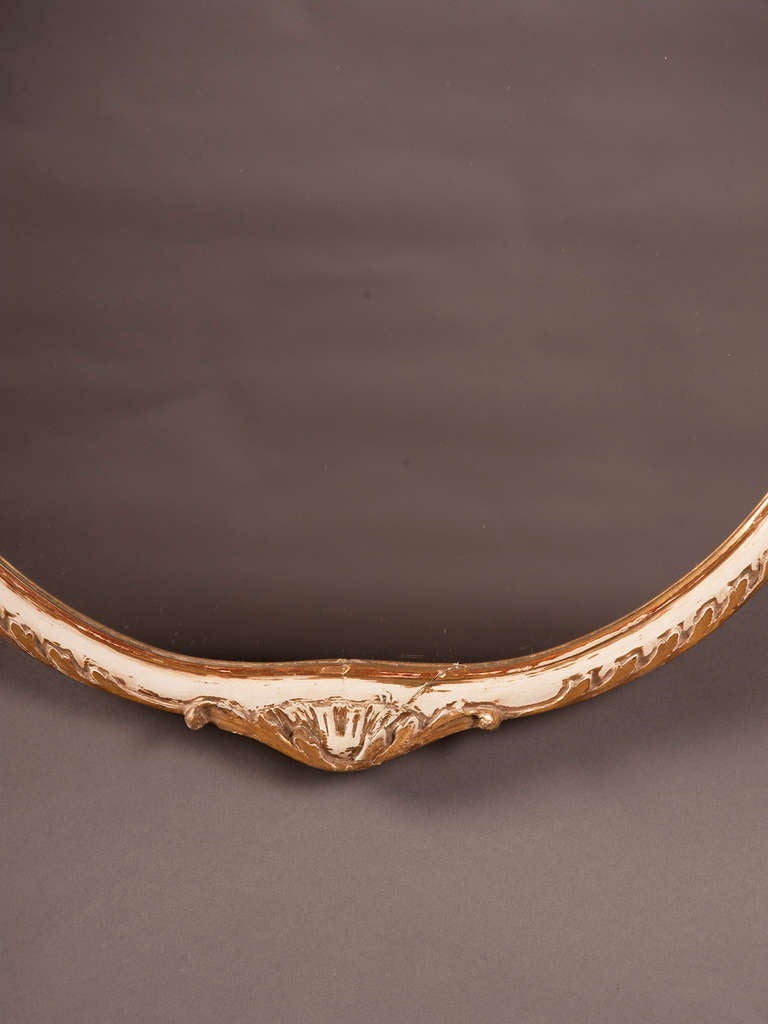 Vintage Italian Neoclassical Style Painted Mirror, circa 1940 For Sale 2