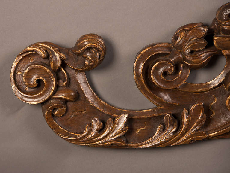 Pair of French Louis XV Period, Elm Wall Decorations, circa 1760 For Sale 2