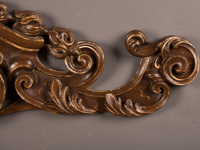18th Century Pair of French Louis XV Period, Elm Wall Decorations, circa 1760 For Sale