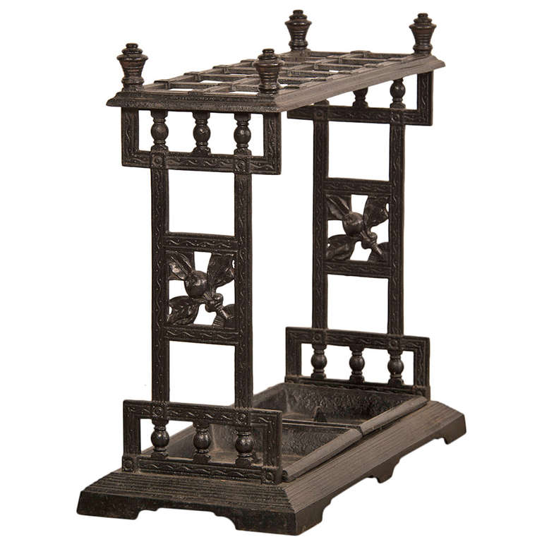 Antique English Cast Iron Umbrella or Cane Stand, circa 1850 For Sale at 1stDibs cast iron