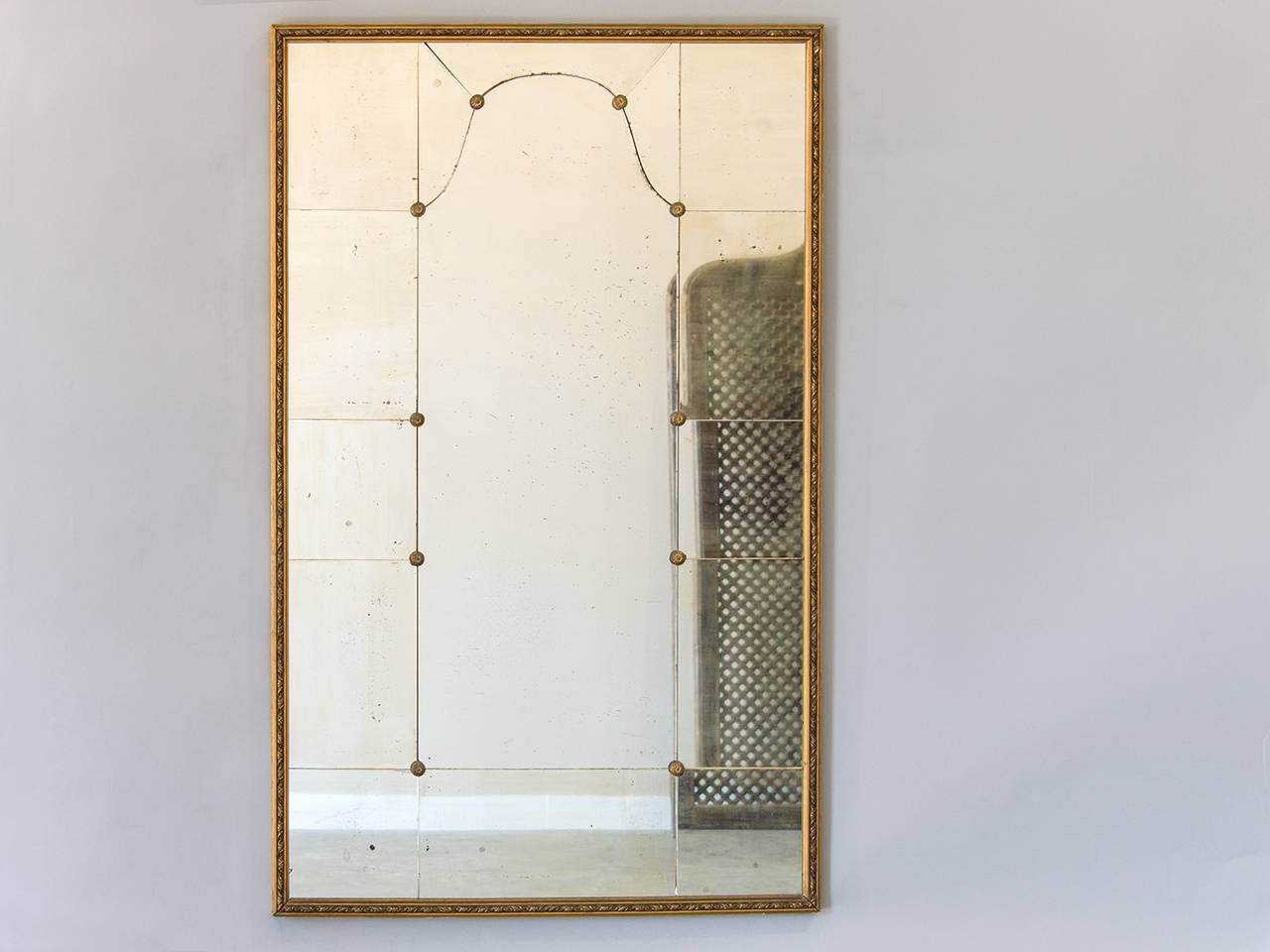 Mid-Century Modern Vintage Mid Century Gilt Framed Mirror, France circa 1950 (30 3/4