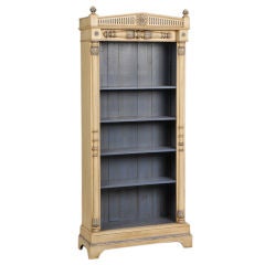 Terrific Regency style painted bookcase from England c. 1875
