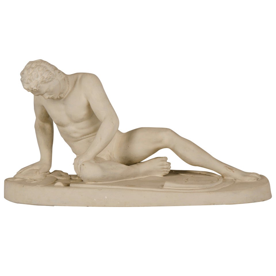 Antique Italian "Dying Gaul" Plaster Cast Rome circa 1900 For Sale