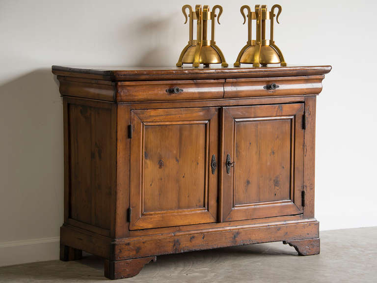 French Louis Philippe Pine Buffet, France circa 1865