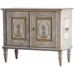 Antique Austrian Neoclassical Style Two-Door Painted Buffet, circa 1850