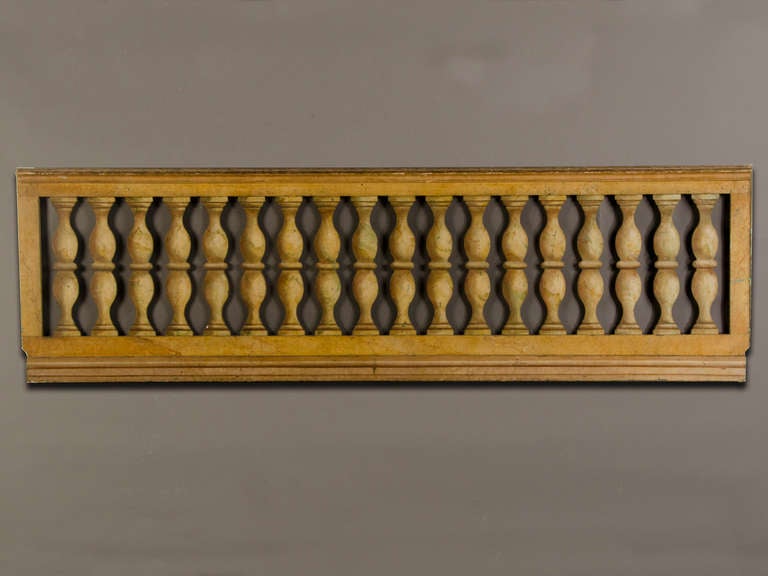 Receive our new selections direct from 1stdibs by email each week. Please click “Follow Dealer” button below and see them first!

A grand antique French theatrical carved wooden balustrade with the original painted finish used for productions on a