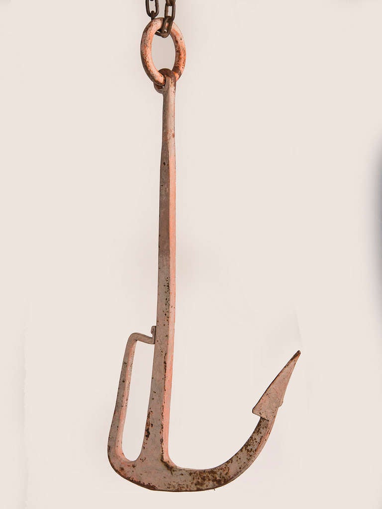 Painted Iron Anchor, Nice, France circa 1920