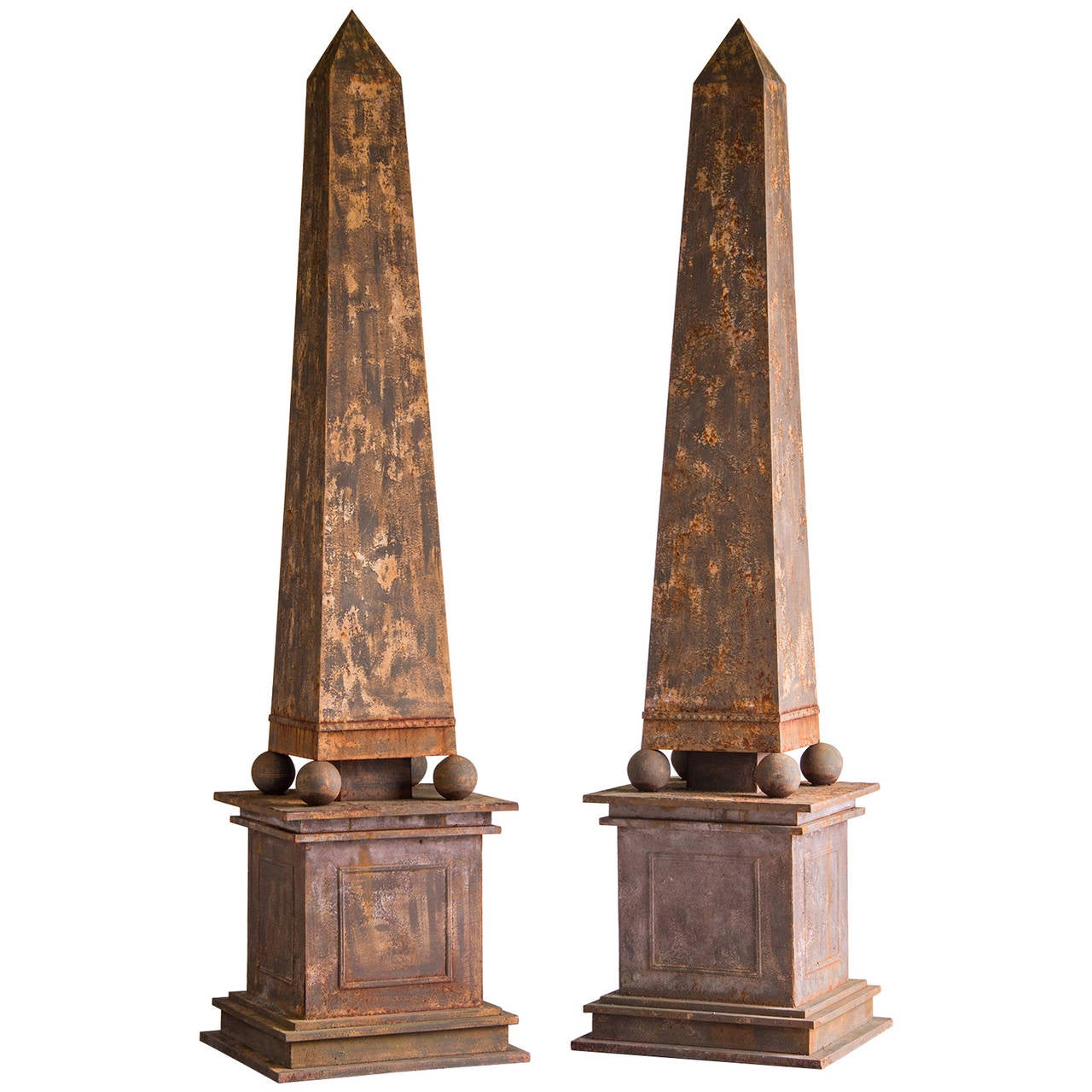 impressive pair of american neoclassical style pottery architectural