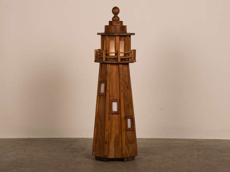 Receive our new selections direct from 1stdibs by email each week. Please click Follow Dealer below and see them first!

Vintage French handmade lighthouse floor lamp circa 1950. The unique appearance of this lamp emulates the charm and allure of