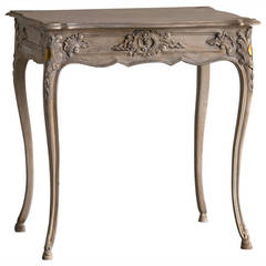 Antique French Louis XV Style Painted, Carved Centre Table circa 1890