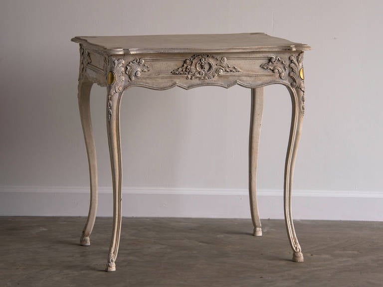 Receive our new selections direct from 1stdibs by email each week. Please click “Follow Dealer” button below and see them first!

The elegant details on this table have been highlighted by the hand applied gilding and painting chosen by the