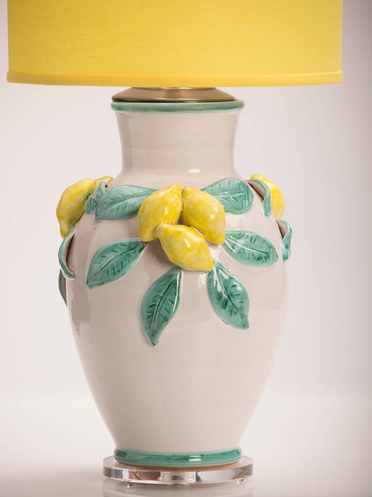 Receive our new selections direct from 1stdibs by email each week. Please click follow dealer below and see them first!

The fanciful design of this lamp features applied lemons with their gorgeous sunny yellow color adding sculptural delight to