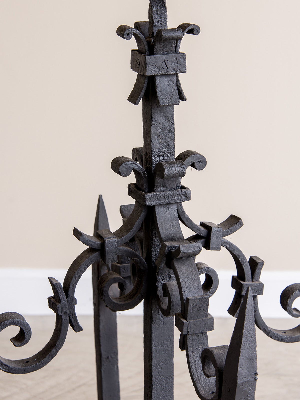 Enormous Handmade Antique French Iron Hunting Motif Weather Vane, circa 1900 For Sale 1