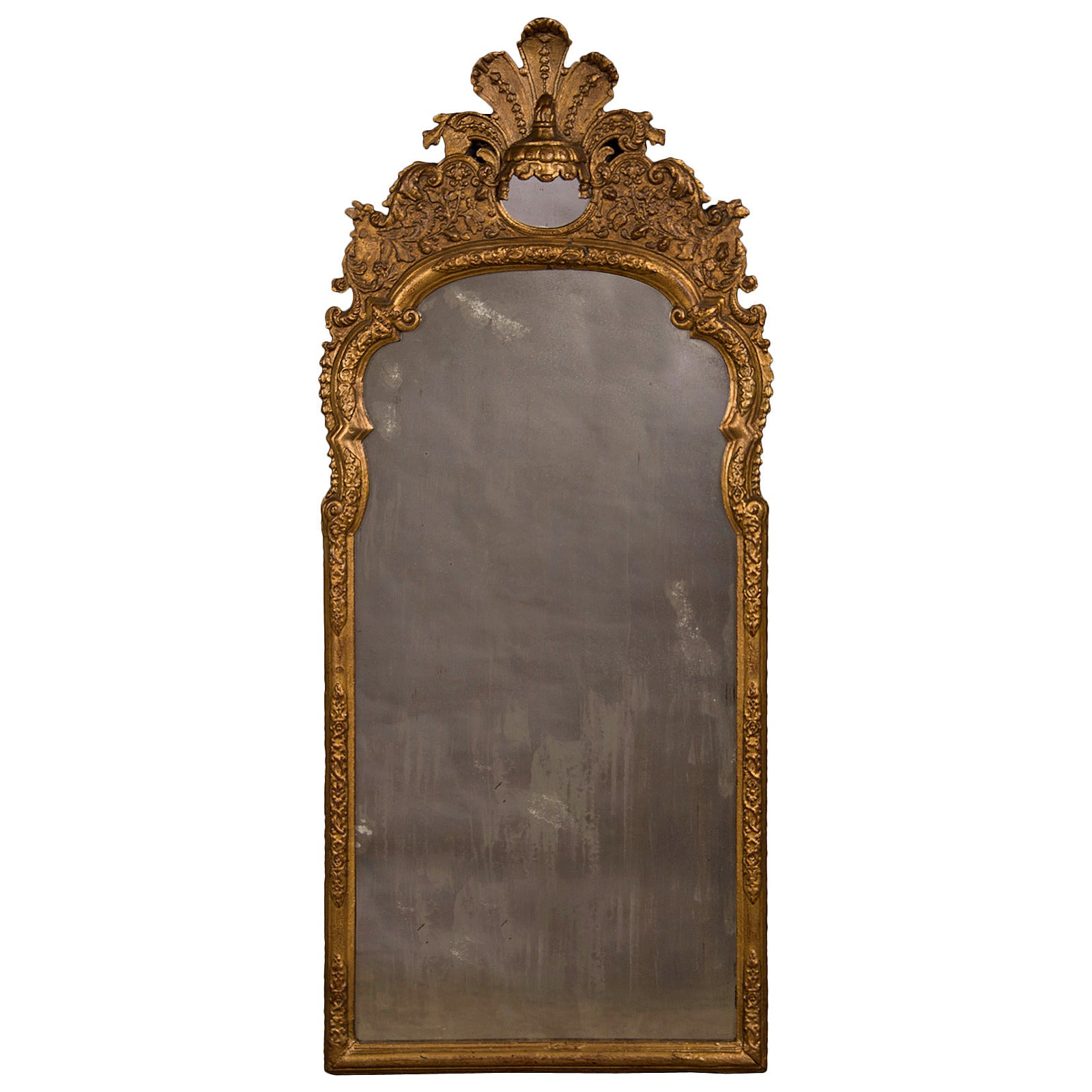 Antique Italian Neoclassical Gilded Mirror, circa 1790