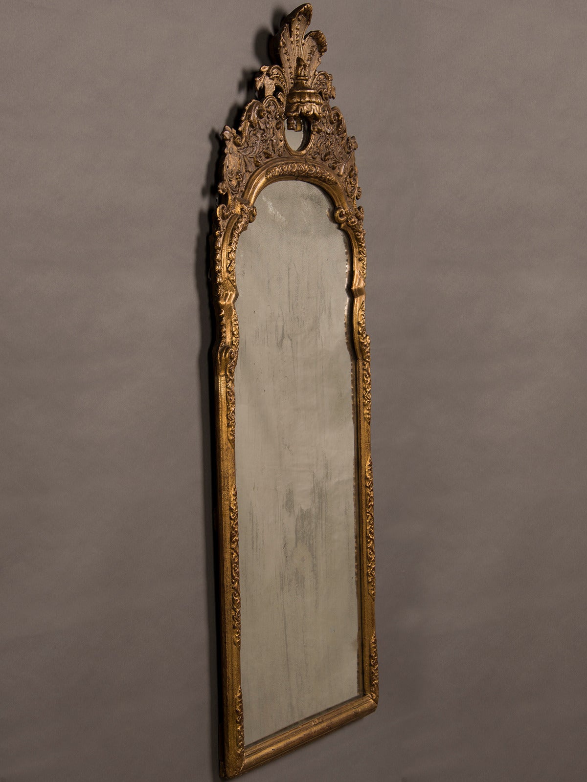 Antique Italian Neoclassical Gilded Mirror, circa 1790 2