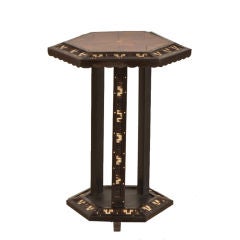 A striking occasional table found in Great Britain