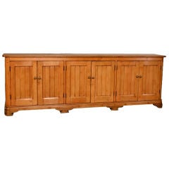 Antique A tremendously long pine dresser base from England. 1865