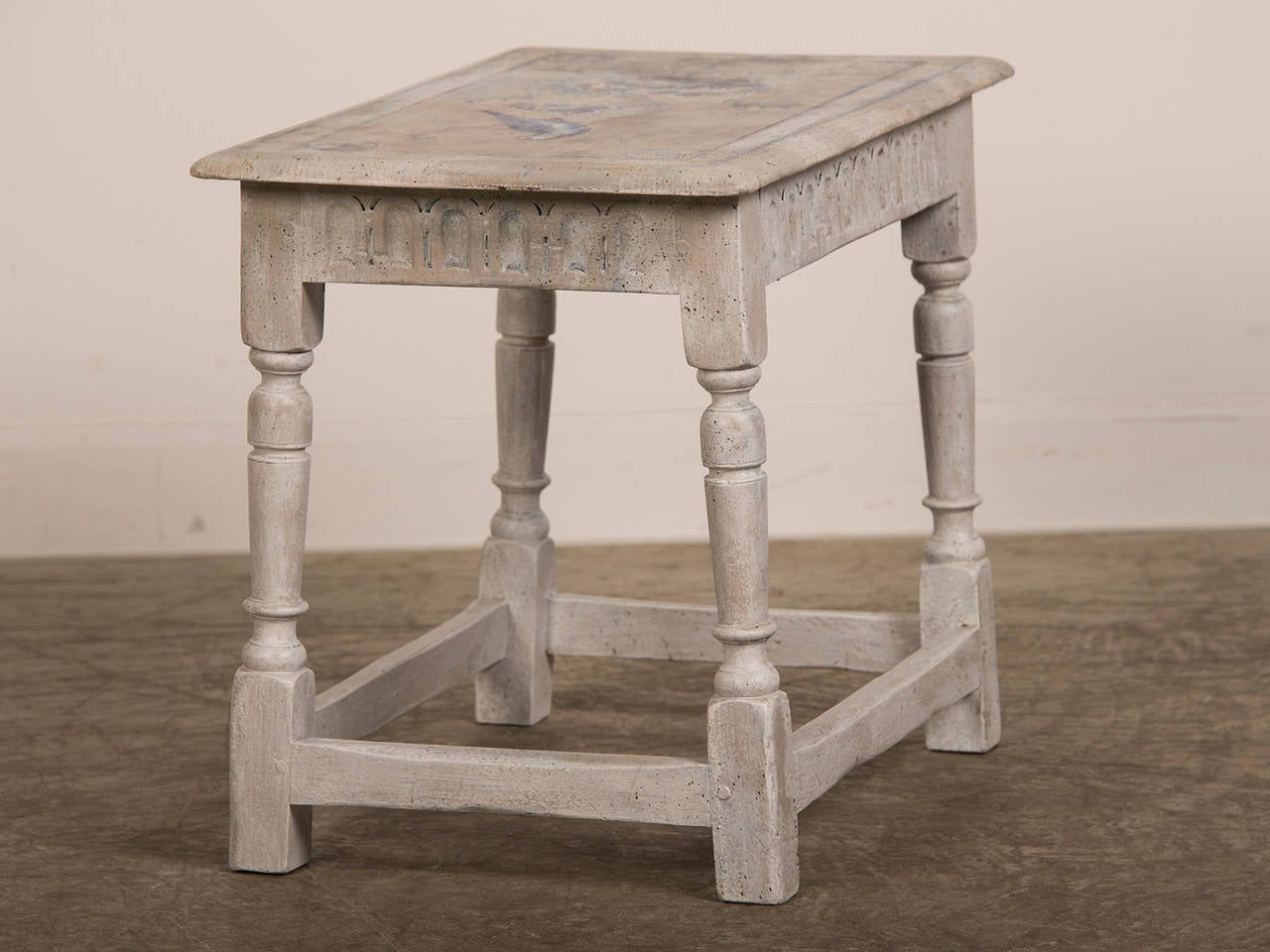 Painted Side Table, England, circa 1895 In Excellent Condition In Houston, TX