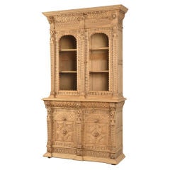 A handsome Henri II style oak bibliotheque from France c.1880