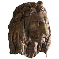 Massive French Lion Head Theatrical Prop, circa 1960