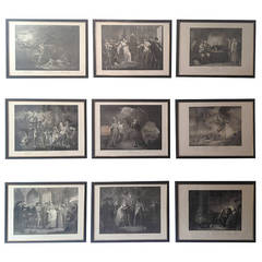 Set of Nine Prints of Shakespeare's Plays, England 1803