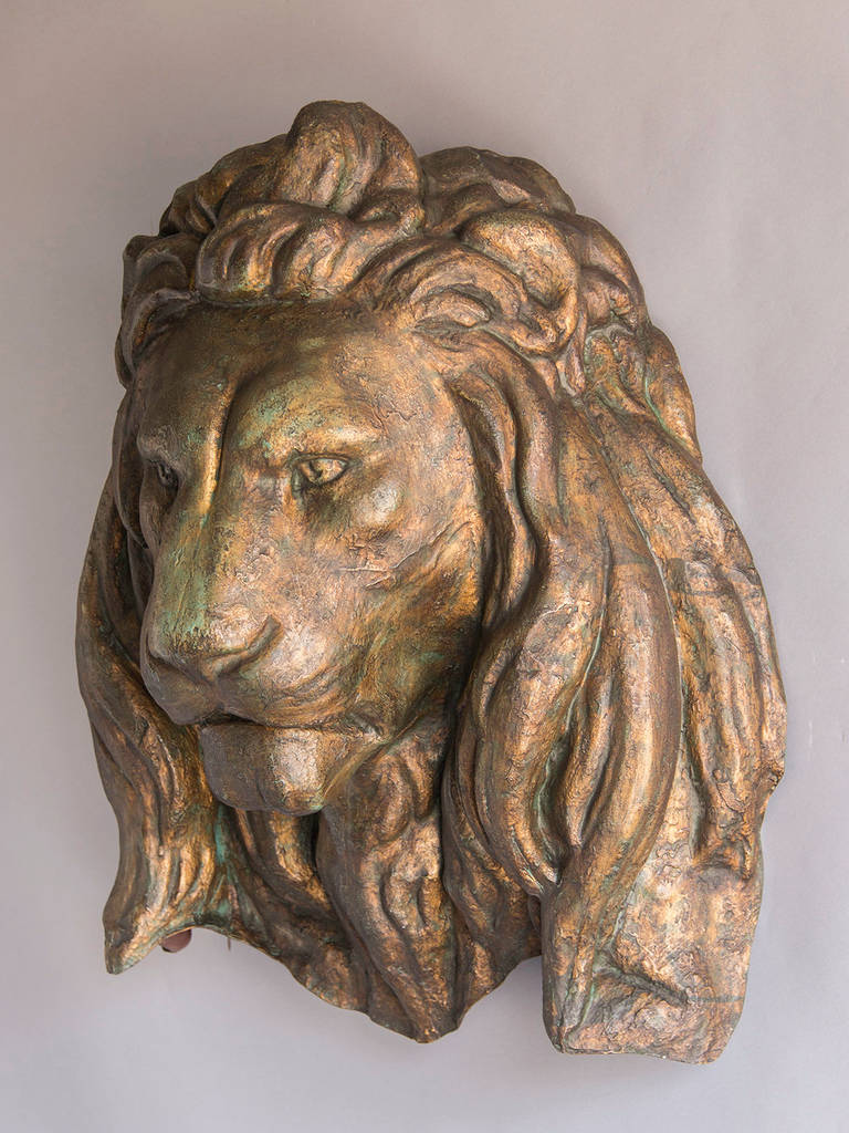 Massive French Lion Head Theatrical Prop, circa 1960 at 1stdibs