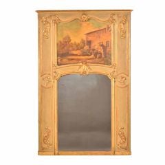 A Louis XV style trumeau from France c.1880 with painting