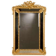 Napoleon III Period Gold Leaf "Pareclose" Mirror, France c.1875