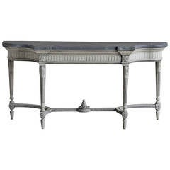 Louis XVI Style Painted Console Table, France circa 1920