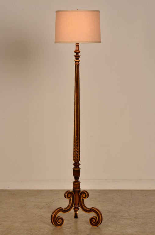 A pair of Edwardian period floor lamps from England c.1910