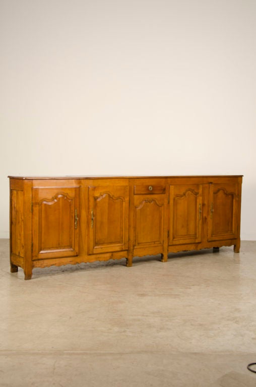Louis XV/XVI transitional cherry enfilade from France c.1770