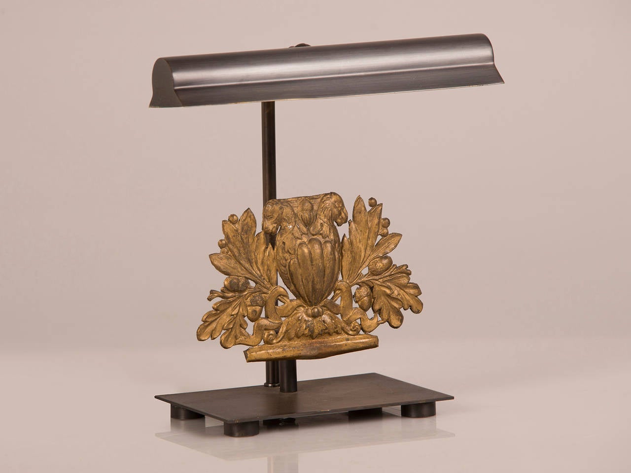 Antique French Gilded Brass Ornament, Mounted as Lamp, circa 1850