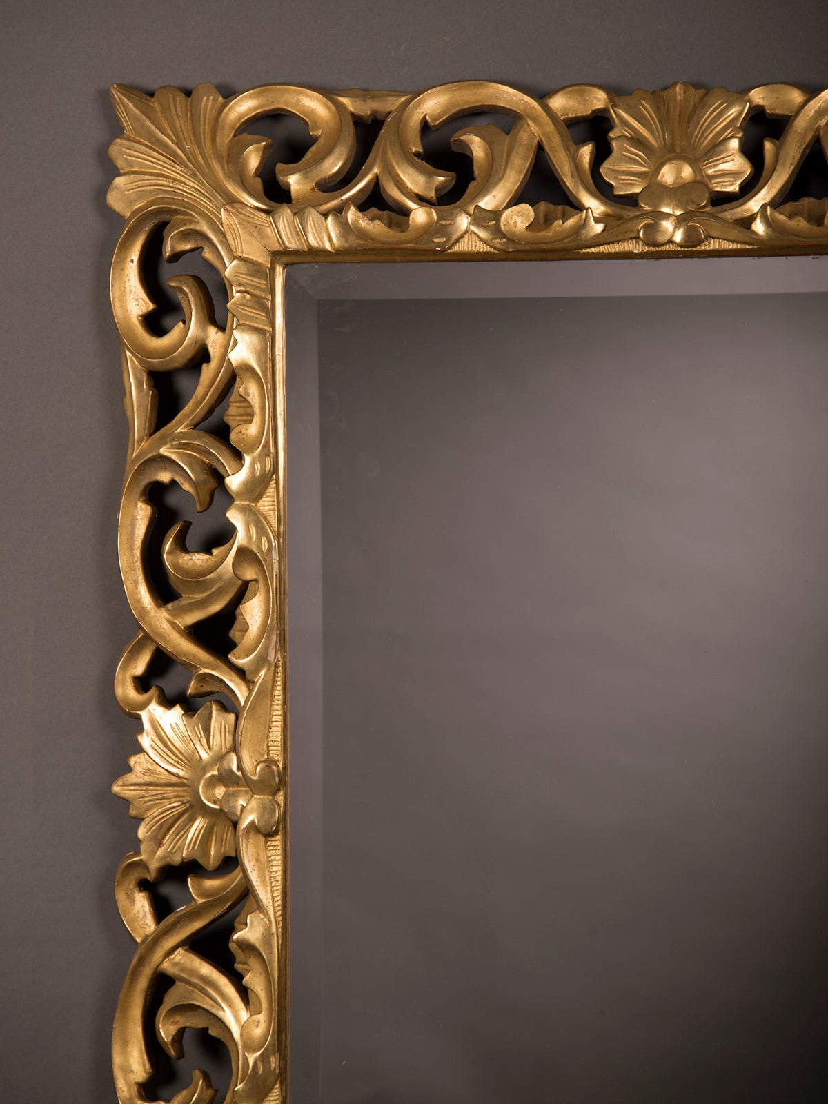 baroque style mirror gold