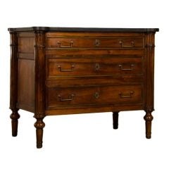 A Restauration period walnut chest of drawers from France c.1830