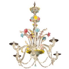 Antique A beautiful glass chandelier from Italy c.1920