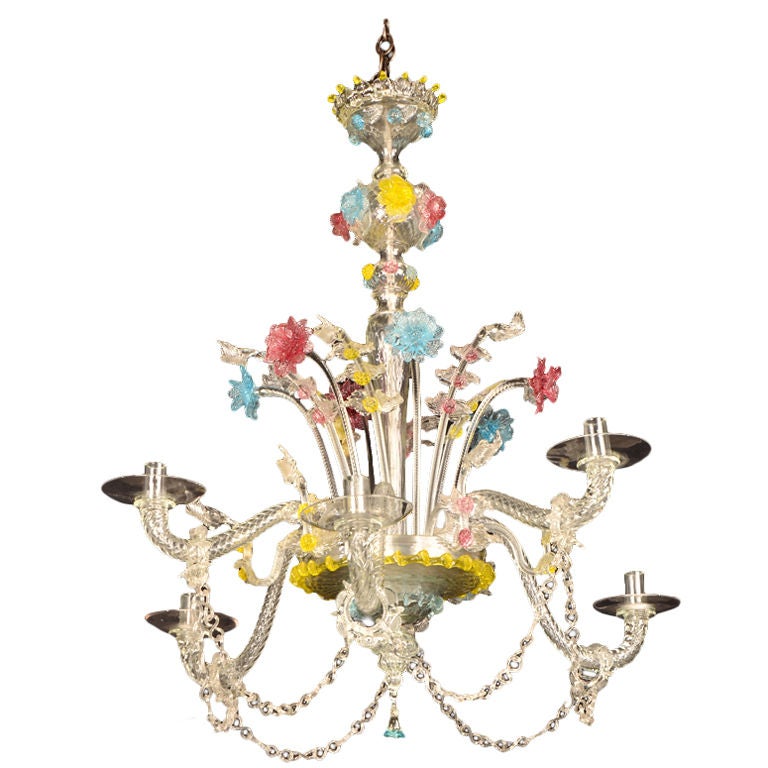 A beautiful glass chandelier from Italy c.1920
