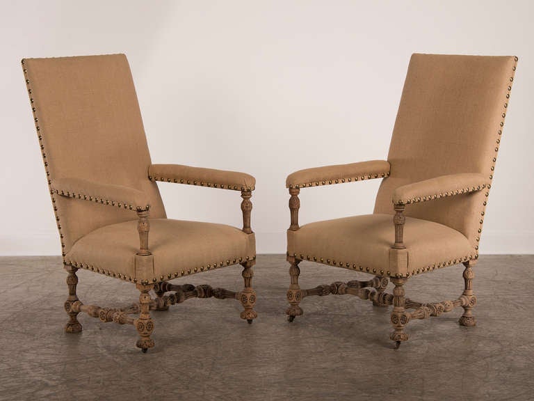 Receive our new selections direct from 1stdibs by email each week. Please click Follow Dealer below and see them first!

The generous scale of these antique French armchairs hearkens back to the original Henri II period (1547-1559) when